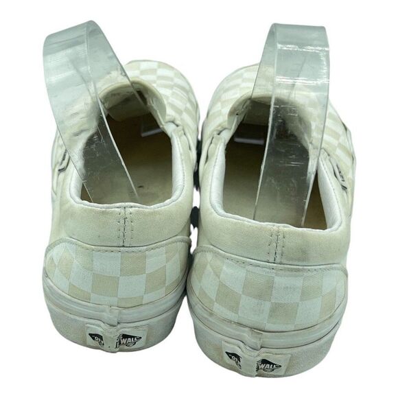 Vans Vault OG Era LX Checkboard Logo Size 7 Men's Shoes Tan And White - Picture 4 of 12